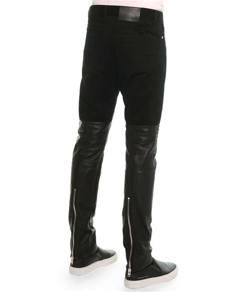 givenchy mens leather pants|Givenchy jeans men's.